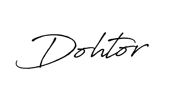 Use a signature maker to create a handwritten signature online. With this signature software, you can design (Antro_Vectra_Bolder) your own signature for name Dohtor. Dohtor signature style 7 images and pictures png