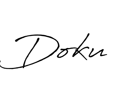 if you are searching for the best signature style for your name Doku. so please give up your signature search. here we have designed multiple signature styles  using Antro_Vectra_Bolder. Doku signature style 7 images and pictures png