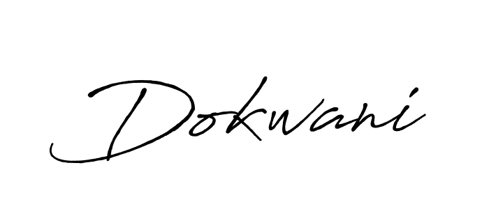 Also we have Dokwani name is the best signature style. Create professional handwritten signature collection using Antro_Vectra_Bolder autograph style. Dokwani signature style 7 images and pictures png