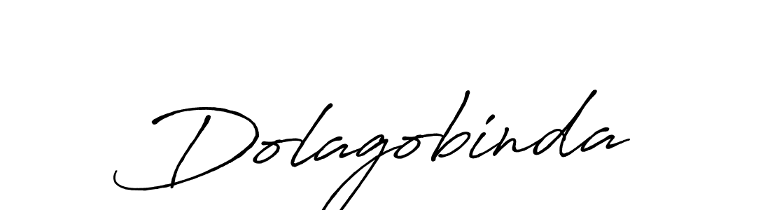 Make a beautiful signature design for name Dolagobinda. With this signature (Antro_Vectra_Bolder) style, you can create a handwritten signature for free. Dolagobinda signature style 7 images and pictures png