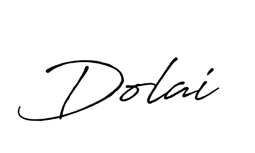 Use a signature maker to create a handwritten signature online. With this signature software, you can design (Antro_Vectra_Bolder) your own signature for name Dolai. Dolai signature style 7 images and pictures png