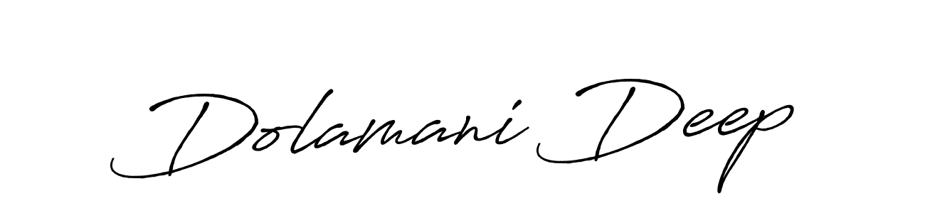 Also You can easily find your signature by using the search form. We will create Dolamani Deep name handwritten signature images for you free of cost using Antro_Vectra_Bolder sign style. Dolamani Deep signature style 7 images and pictures png