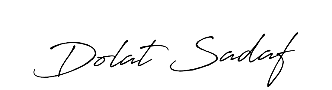 Also we have Dolat Sadaf name is the best signature style. Create professional handwritten signature collection using Antro_Vectra_Bolder autograph style. Dolat Sadaf signature style 7 images and pictures png