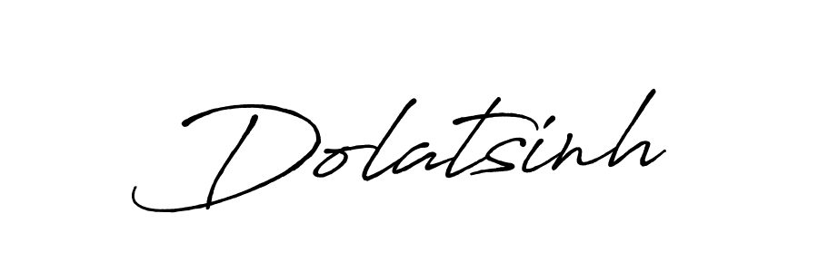 How to make Dolatsinh signature? Antro_Vectra_Bolder is a professional autograph style. Create handwritten signature for Dolatsinh name. Dolatsinh signature style 7 images and pictures png