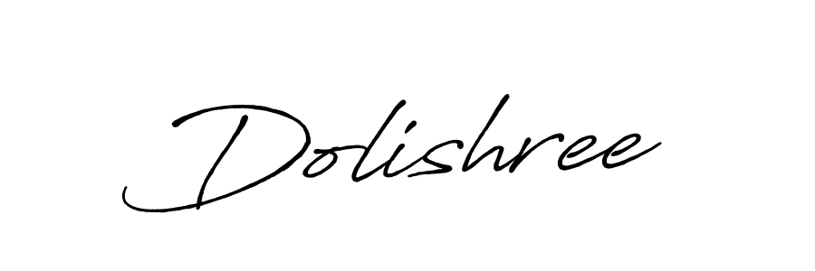 How to make Dolishree signature? Antro_Vectra_Bolder is a professional autograph style. Create handwritten signature for Dolishree name. Dolishree signature style 7 images and pictures png