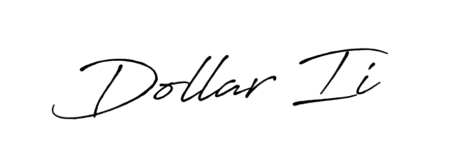 Create a beautiful signature design for name Dollar Ii. With this signature (Antro_Vectra_Bolder) fonts, you can make a handwritten signature for free. Dollar Ii signature style 7 images and pictures png