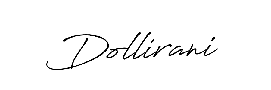 Use a signature maker to create a handwritten signature online. With this signature software, you can design (Antro_Vectra_Bolder) your own signature for name Dollirani. Dollirani signature style 7 images and pictures png