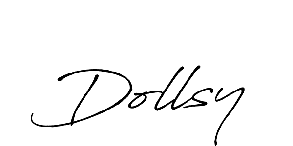 Design your own signature with our free online signature maker. With this signature software, you can create a handwritten (Antro_Vectra_Bolder) signature for name Dollsy. Dollsy signature style 7 images and pictures png