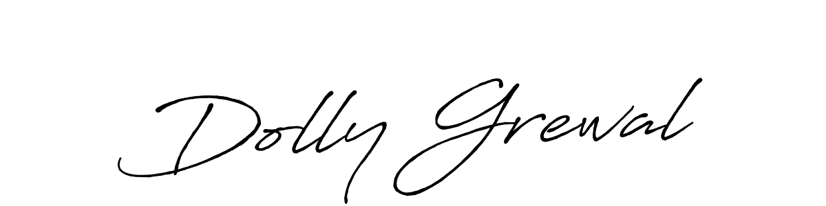 Make a beautiful signature design for name Dolly Grewal. With this signature (Antro_Vectra_Bolder) style, you can create a handwritten signature for free. Dolly Grewal signature style 7 images and pictures png