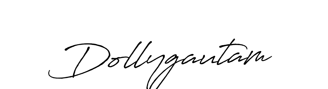 Use a signature maker to create a handwritten signature online. With this signature software, you can design (Antro_Vectra_Bolder) your own signature for name Dollygautam. Dollygautam signature style 7 images and pictures png