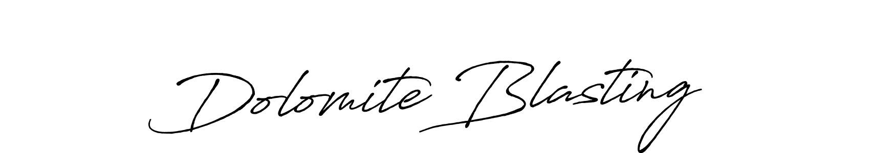 Make a beautiful signature design for name Dolomite Blasting. With this signature (Antro_Vectra_Bolder) style, you can create a handwritten signature for free. Dolomite Blasting signature style 7 images and pictures png