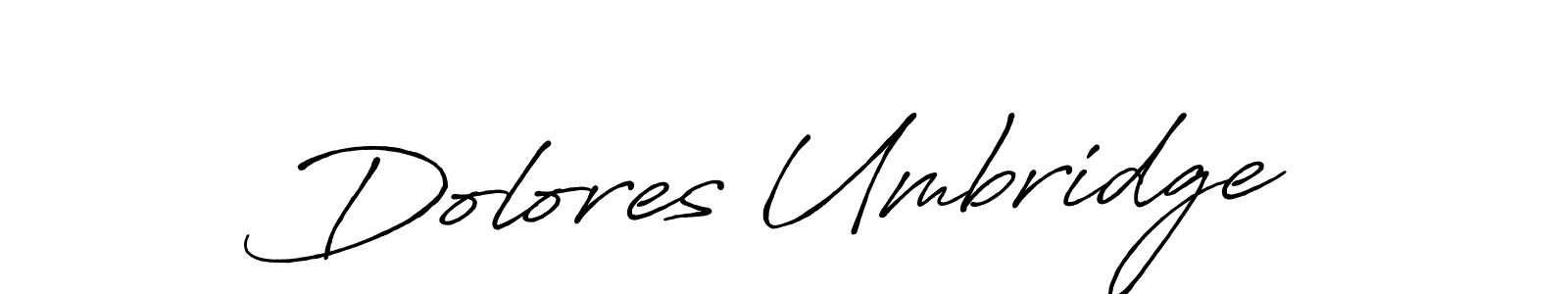 Design your own signature with our free online signature maker. With this signature software, you can create a handwritten (Antro_Vectra_Bolder) signature for name Dolores Umbridge. Dolores Umbridge signature style 7 images and pictures png