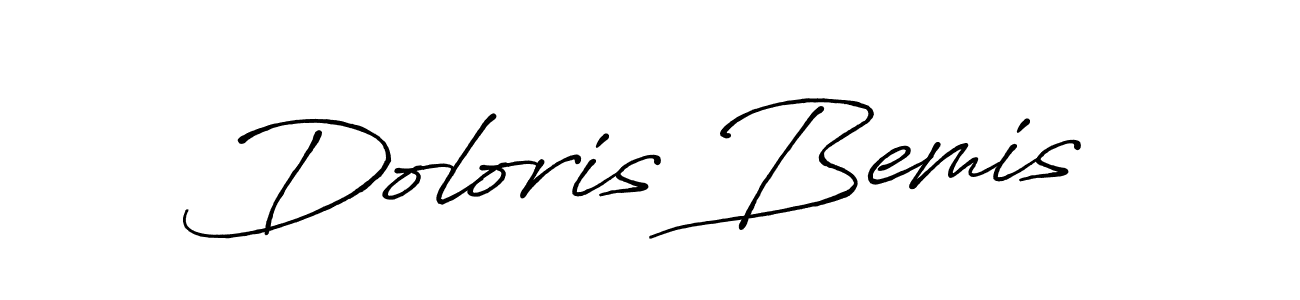 How to make Doloris Bemis name signature. Use Antro_Vectra_Bolder style for creating short signs online. This is the latest handwritten sign. Doloris Bemis signature style 7 images and pictures png