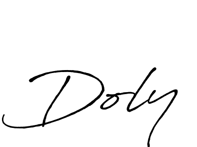 Doly stylish signature style. Best Handwritten Sign (Antro_Vectra_Bolder) for my name. Handwritten Signature Collection Ideas for my name Doly. Doly signature style 7 images and pictures png