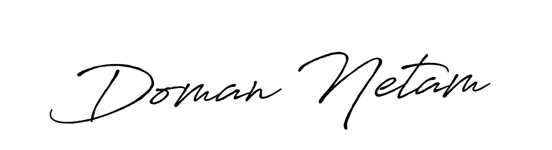 Doman Netam stylish signature style. Best Handwritten Sign (Antro_Vectra_Bolder) for my name. Handwritten Signature Collection Ideas for my name Doman Netam. Doman Netam signature style 7 images and pictures png