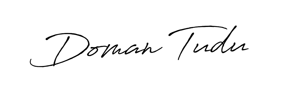 Create a beautiful signature design for name Doman Tudu. With this signature (Antro_Vectra_Bolder) fonts, you can make a handwritten signature for free. Doman Tudu signature style 7 images and pictures png