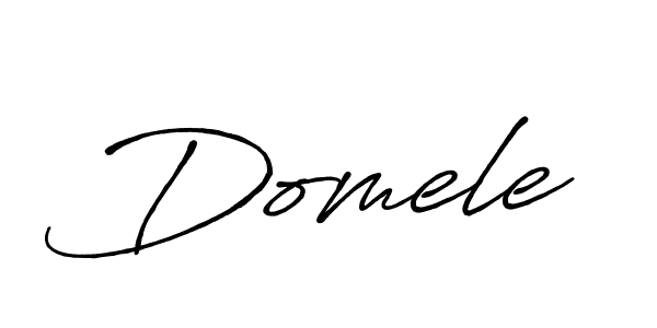 Create a beautiful signature design for name Domele. With this signature (Antro_Vectra_Bolder) fonts, you can make a handwritten signature for free. Domele signature style 7 images and pictures png