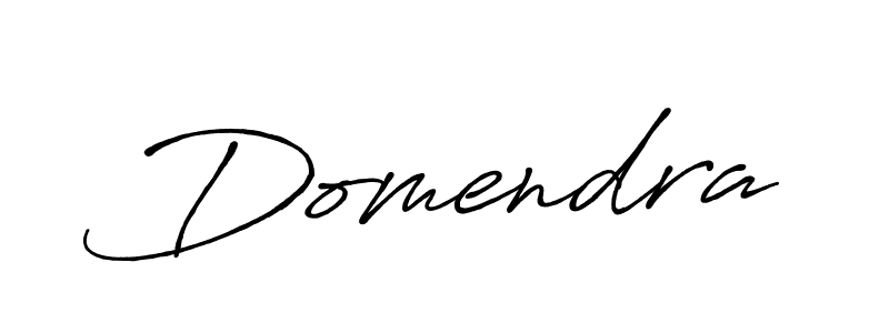 How to make Domendra signature? Antro_Vectra_Bolder is a professional autograph style. Create handwritten signature for Domendra name. Domendra signature style 7 images and pictures png