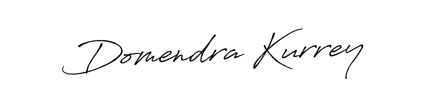 How to make Domendra Kurrey signature? Antro_Vectra_Bolder is a professional autograph style. Create handwritten signature for Domendra Kurrey name. Domendra Kurrey signature style 7 images and pictures png