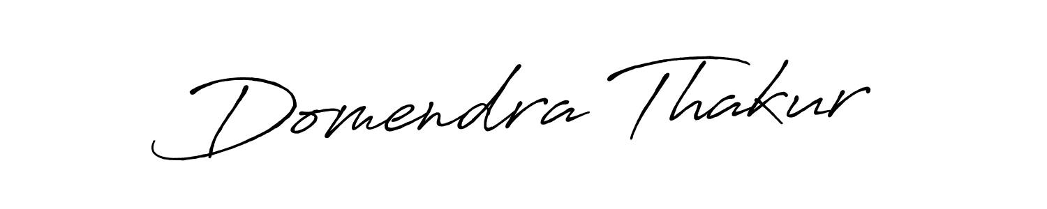 Also You can easily find your signature by using the search form. We will create Domendra Thakur name handwritten signature images for you free of cost using Antro_Vectra_Bolder sign style. Domendra Thakur signature style 7 images and pictures png