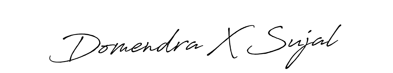 The best way (Antro_Vectra_Bolder) to make a short signature is to pick only two or three words in your name. The name Domendra X Sujal include a total of six letters. For converting this name. Domendra X Sujal signature style 7 images and pictures png