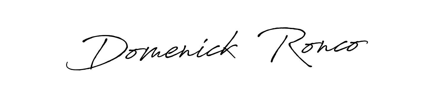 Here are the top 10 professional signature styles for the name Domenick  Ronco. These are the best autograph styles you can use for your name. Domenick  Ronco signature style 7 images and pictures png