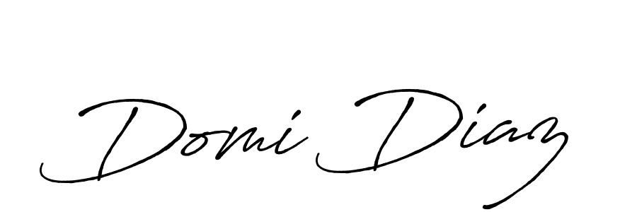 Design your own signature with our free online signature maker. With this signature software, you can create a handwritten (Antro_Vectra_Bolder) signature for name Domi Diaz. Domi Diaz signature style 7 images and pictures png