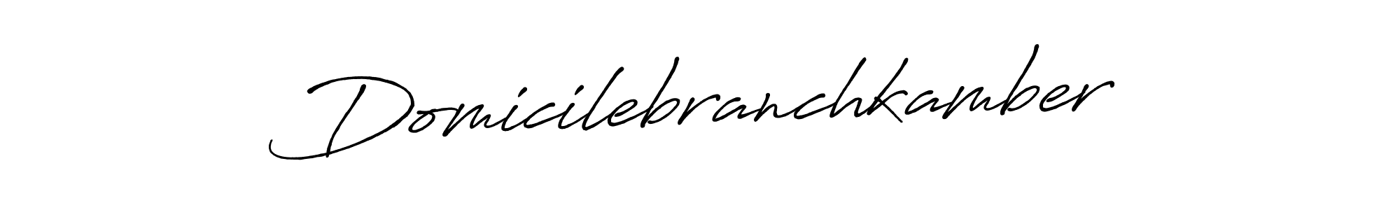 Use a signature maker to create a handwritten signature online. With this signature software, you can design (Antro_Vectra_Bolder) your own signature for name Domicilebranchkamber. Domicilebranchkamber signature style 7 images and pictures png