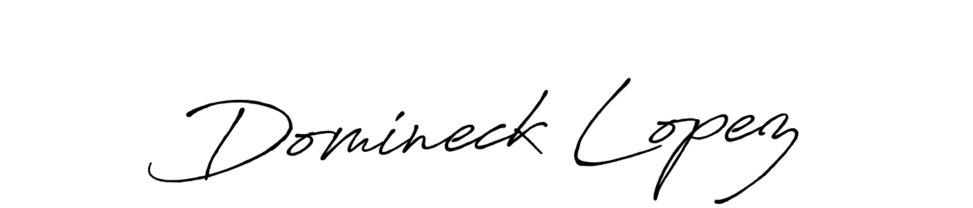 It looks lik you need a new signature style for name Domineck Lopez. Design unique handwritten (Antro_Vectra_Bolder) signature with our free signature maker in just a few clicks. Domineck Lopez signature style 7 images and pictures png