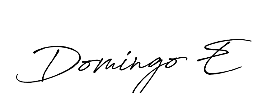 Also You can easily find your signature by using the search form. We will create Domingo E name handwritten signature images for you free of cost using Antro_Vectra_Bolder sign style. Domingo E signature style 7 images and pictures png