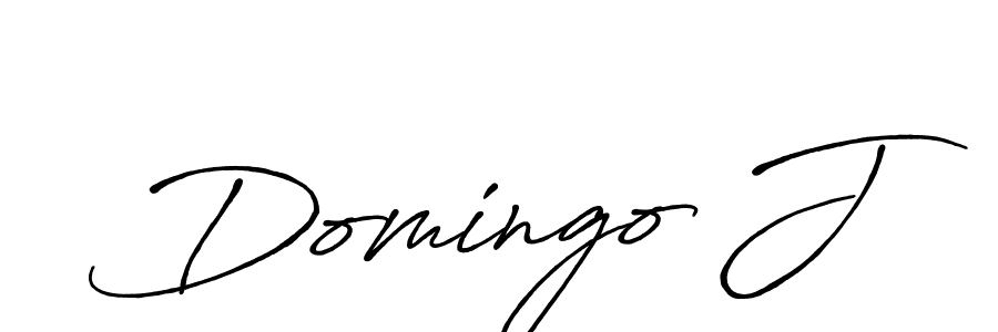 Make a beautiful signature design for name Domingo J. With this signature (Antro_Vectra_Bolder) style, you can create a handwritten signature for free. Domingo J signature style 7 images and pictures png