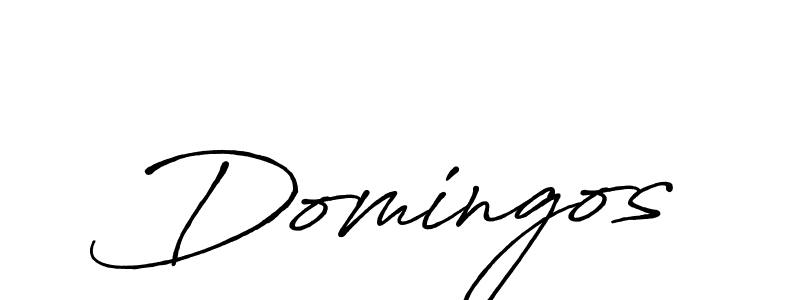 Design your own signature with our free online signature maker. With this signature software, you can create a handwritten (Antro_Vectra_Bolder) signature for name Domingos. Domingos signature style 7 images and pictures png