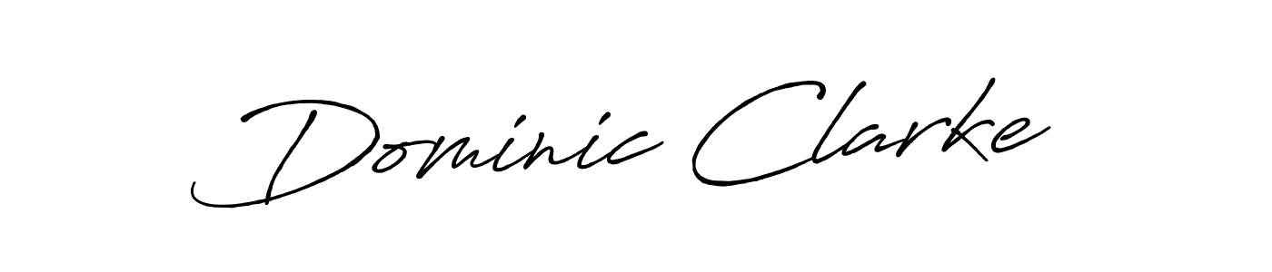 Create a beautiful signature design for name Dominic Clarke. With this signature (Antro_Vectra_Bolder) fonts, you can make a handwritten signature for free. Dominic Clarke signature style 7 images and pictures png