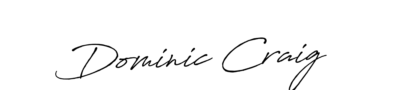 Use a signature maker to create a handwritten signature online. With this signature software, you can design (Antro_Vectra_Bolder) your own signature for name Dominic Craig. Dominic Craig signature style 7 images and pictures png