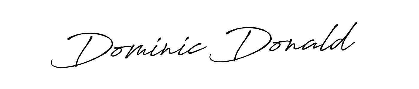 Dominic Donald stylish signature style. Best Handwritten Sign (Antro_Vectra_Bolder) for my name. Handwritten Signature Collection Ideas for my name Dominic Donald. Dominic Donald signature style 7 images and pictures png