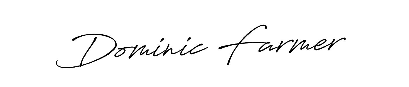 Also we have Dominic Farmer name is the best signature style. Create professional handwritten signature collection using Antro_Vectra_Bolder autograph style. Dominic Farmer signature style 7 images and pictures png