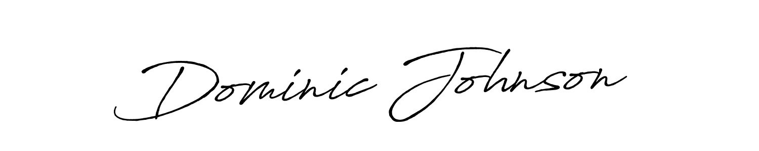 Design your own signature with our free online signature maker. With this signature software, you can create a handwritten (Antro_Vectra_Bolder) signature for name Dominic Johnson. Dominic Johnson signature style 7 images and pictures png