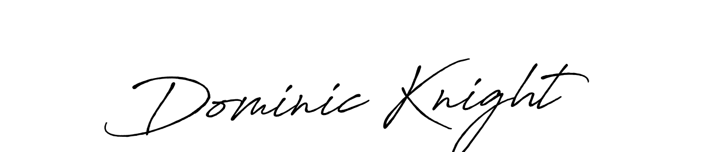 Make a beautiful signature design for name Dominic Knight. With this signature (Antro_Vectra_Bolder) style, you can create a handwritten signature for free. Dominic Knight signature style 7 images and pictures png