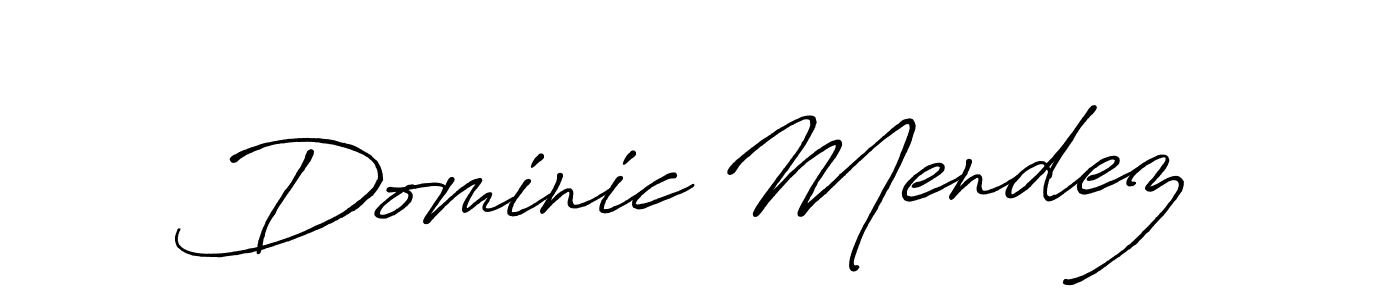 The best way (Antro_Vectra_Bolder) to make a short signature is to pick only two or three words in your name. The name Dominic Mendez include a total of six letters. For converting this name. Dominic Mendez signature style 7 images and pictures png