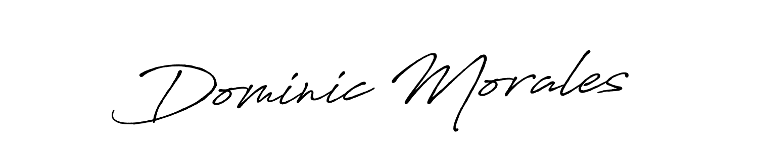 Use a signature maker to create a handwritten signature online. With this signature software, you can design (Antro_Vectra_Bolder) your own signature for name Dominic Morales. Dominic Morales signature style 7 images and pictures png