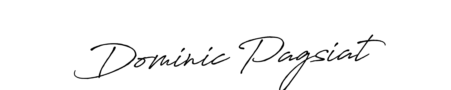 Design your own signature with our free online signature maker. With this signature software, you can create a handwritten (Antro_Vectra_Bolder) signature for name Dominic Pagsiat. Dominic Pagsiat signature style 7 images and pictures png