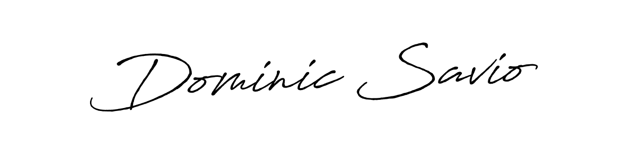 Design your own signature with our free online signature maker. With this signature software, you can create a handwritten (Antro_Vectra_Bolder) signature for name Dominic Savio. Dominic Savio signature style 7 images and pictures png