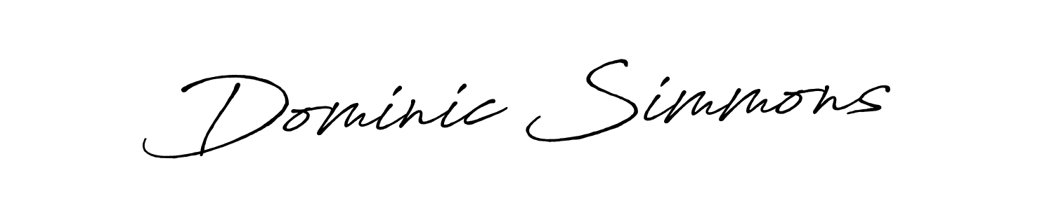 Make a beautiful signature design for name Dominic Simmons. Use this online signature maker to create a handwritten signature for free. Dominic Simmons signature style 7 images and pictures png
