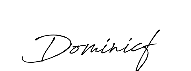 Create a beautiful signature design for name Dominicf. With this signature (Antro_Vectra_Bolder) fonts, you can make a handwritten signature for free. Dominicf signature style 7 images and pictures png