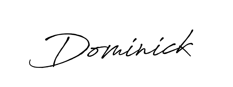 Make a beautiful signature design for name Dominick. With this signature (Antro_Vectra_Bolder) style, you can create a handwritten signature for free. Dominick signature style 7 images and pictures png