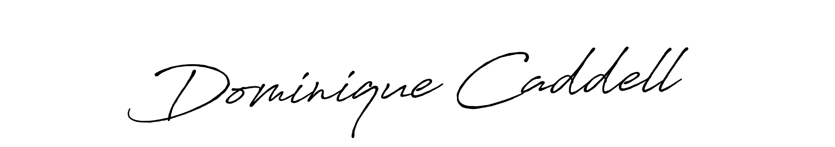 Create a beautiful signature design for name Dominique Caddell. With this signature (Antro_Vectra_Bolder) fonts, you can make a handwritten signature for free. Dominique Caddell signature style 7 images and pictures png