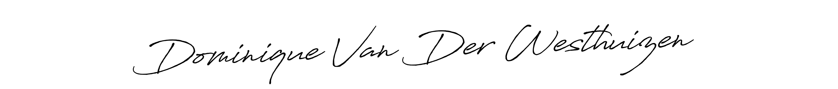 Design your own signature with our free online signature maker. With this signature software, you can create a handwritten (Antro_Vectra_Bolder) signature for name Dominique Van Der Westhuizen. Dominique Van Der Westhuizen signature style 7 images and pictures png