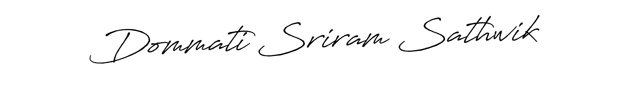 Also You can easily find your signature by using the search form. We will create Dommati Sriram Sathwik name handwritten signature images for you free of cost using Antro_Vectra_Bolder sign style. Dommati Sriram Sathwik signature style 7 images and pictures png