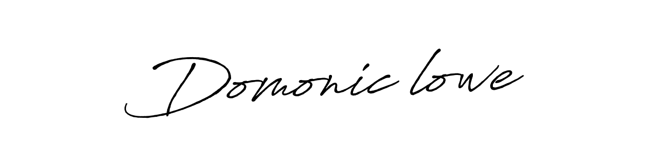 Antro_Vectra_Bolder is a professional signature style that is perfect for those who want to add a touch of class to their signature. It is also a great choice for those who want to make their signature more unique. Get Domonic lowe name to fancy signature for free. Domonic lowe signature style 7 images and pictures png