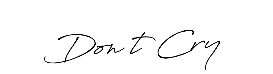 How to make Don’t Cry name signature. Use Antro_Vectra_Bolder style for creating short signs online. This is the latest handwritten sign. Don’t Cry signature style 7 images and pictures png
